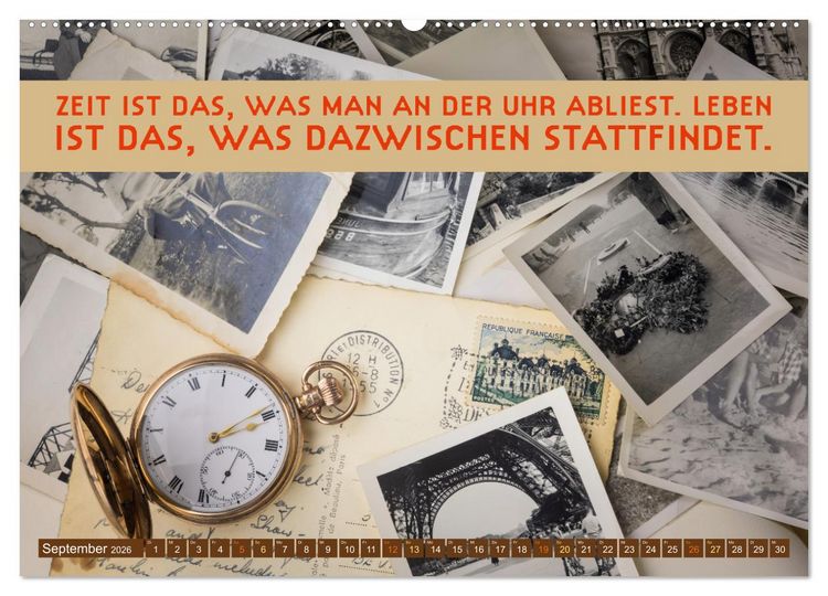 Produktbild: Im Flow der Zeit - im Hier und Jetzt (Wandkalender 2026 DIN A2 quer), CALVENDO Monatskalender