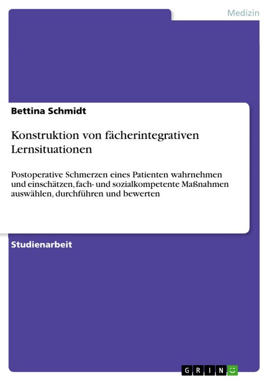 Produktbild: Konstruktion von f&auml;cherintegrativen Lernsituationen
