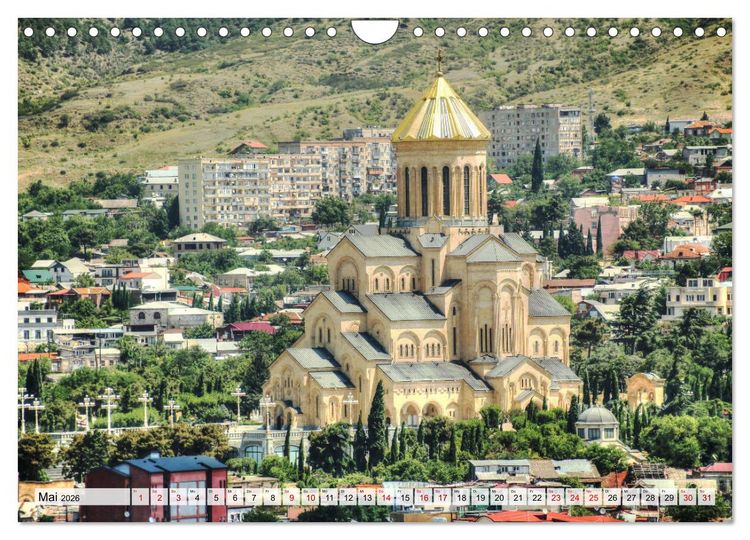 Produktbild: Georgien - Kirchen Kl&ouml;ster Kaukasus (Wandkalender 2026 DIN A4 quer), CALVENDO Monatskalender