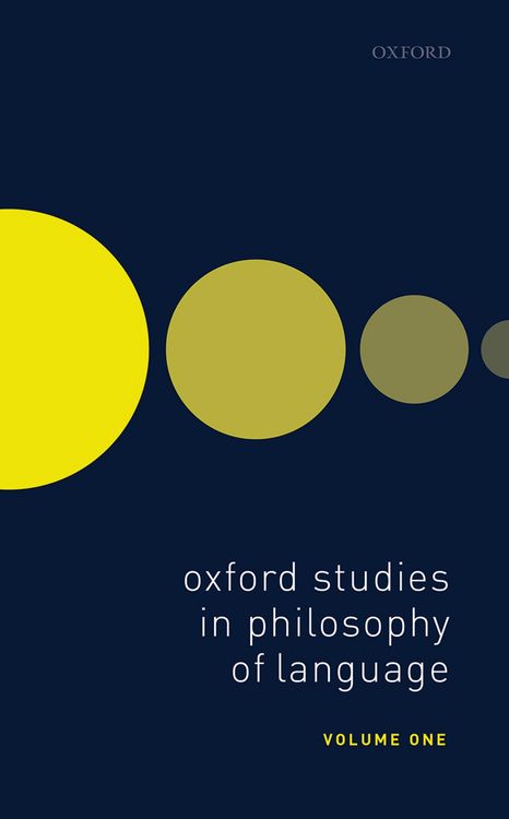 Produktbild: Oxford Studies in Philosophy of Language Volume 1