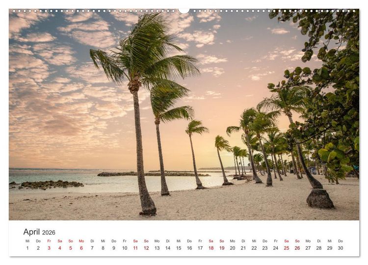 Produktbild: Guadeloupe, Trauminsel der Franz&ouml;sische Antillen (Wandkalender 2026 DIN A2 quer), CALVENDO Monatskalender
