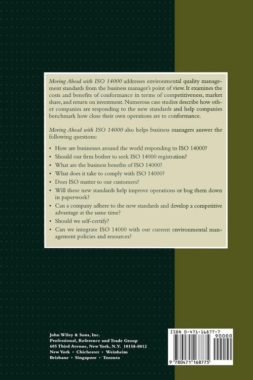 Produktbild: Moving Ahead with ISO 14000