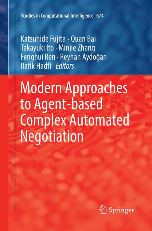 Produktbild: Modern Approaches to Agent-based Complex Automated Negotiation