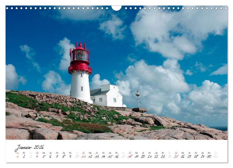 Produktbild: Leuchtt&uuml;rme PUR (Wandkalender 2026 DIN A3 quer), CALVENDO Monatskalender
