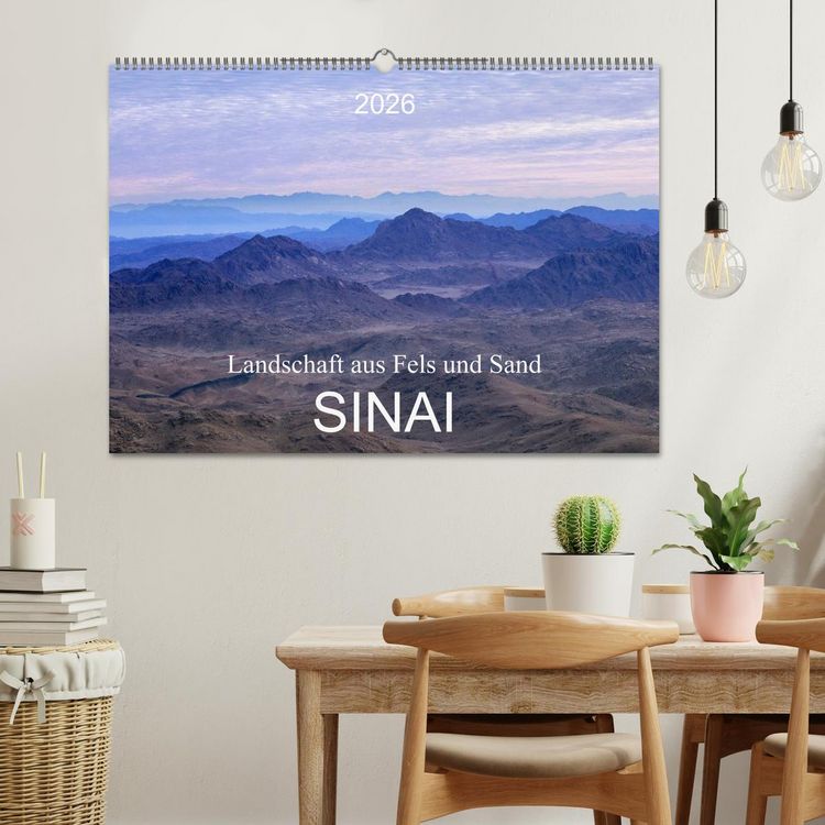 Produktbild: Sinai - Landschaft aus Fels und Sand (Wandkalender 2026 DIN A2 quer), CALVENDO Monatskalender