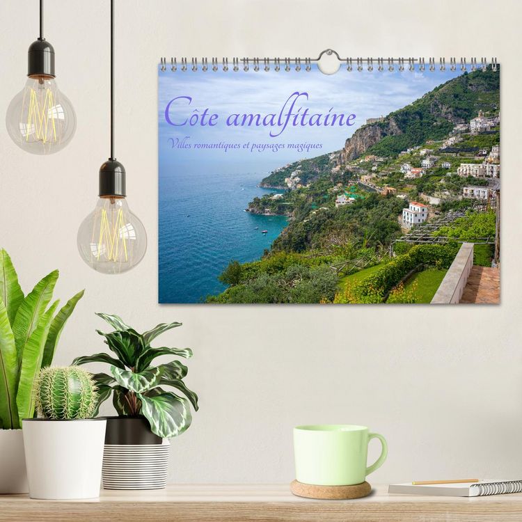 Produktbild: C&ocirc;te amalfitaine - Villes romantiques et paysages magiques (Calendrier mural 2026 DIN A4 vertical), CALVENDO calendrier mensuel