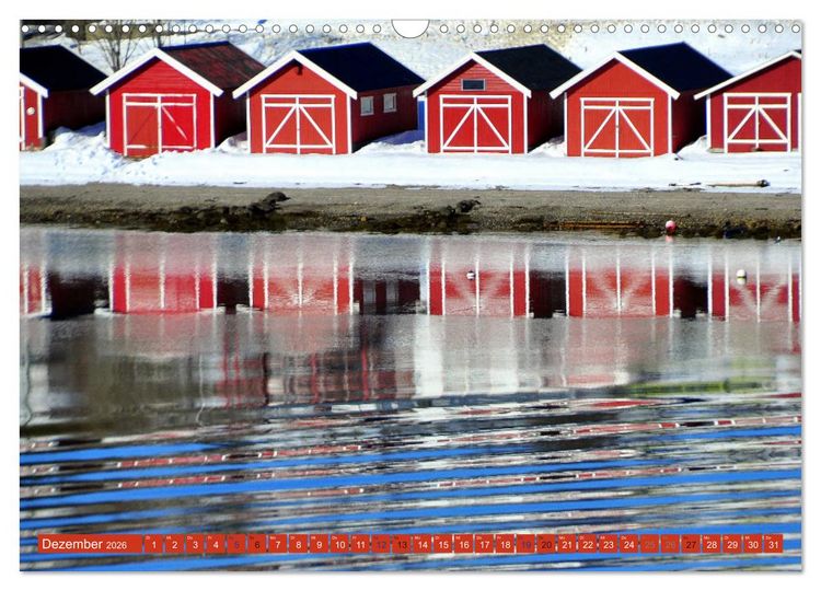 Produktbild: Hurtigruten - Unterwegs mit dem Postschiff (Wandkalender 2026 DIN A3 quer), CALVENDO Monatskalender