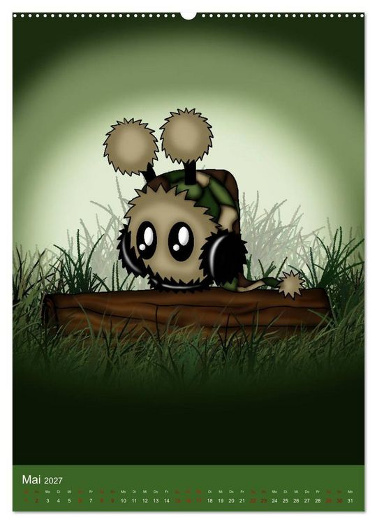 Produktbild: Mimiplushies (Wandkalender 2027 DIN A2 hoch), CALVENDO Monatskalender