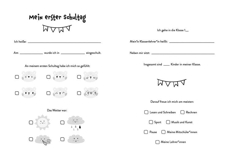 Produktbild: Mein Schulstart Stickerbuch (rosa)