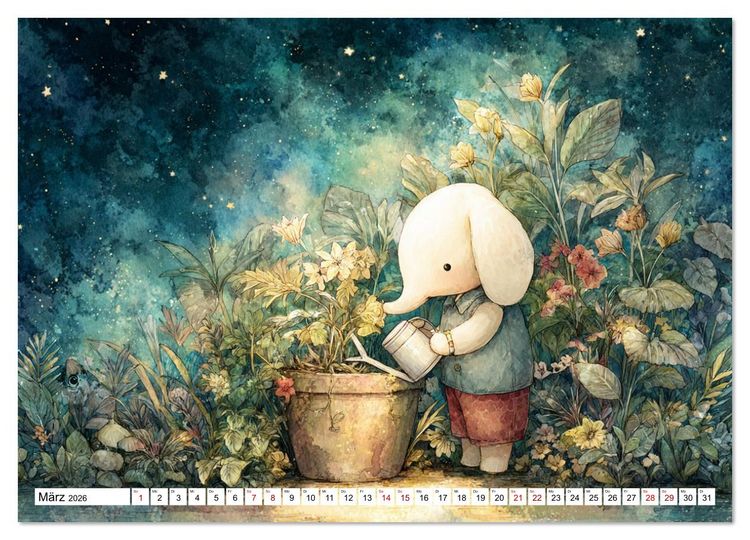 Produktbild: Das geheime Leben flauschiger Freunde (Wandkalender 2026 DIN A4 quer), CALVENDO Monatskalender