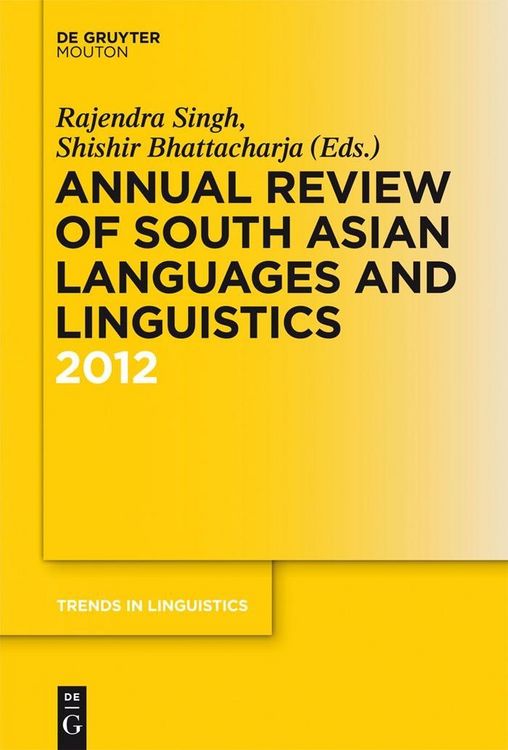 Produktbild: Annual Review of South Asian Languages and Linguistics