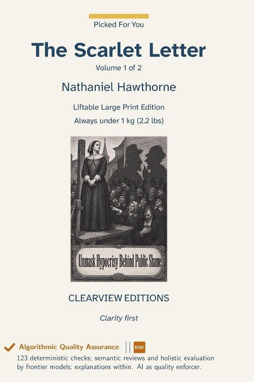 Produktbild: The Scarlet Letter - Volume 1 of 2