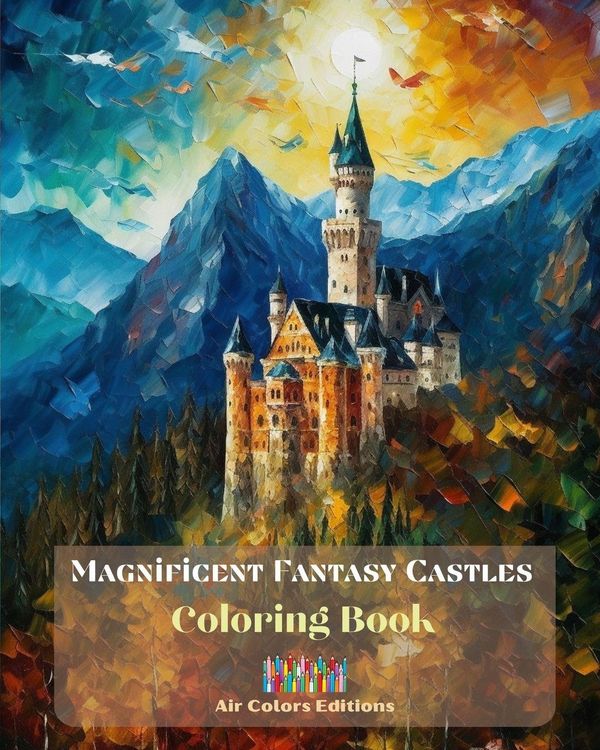 Produktbild: Magnificent Fantasy Castles - Coloring Book- Delight in over 30 Breathtaking Coloring Pages Featuring Gorgeous Castles