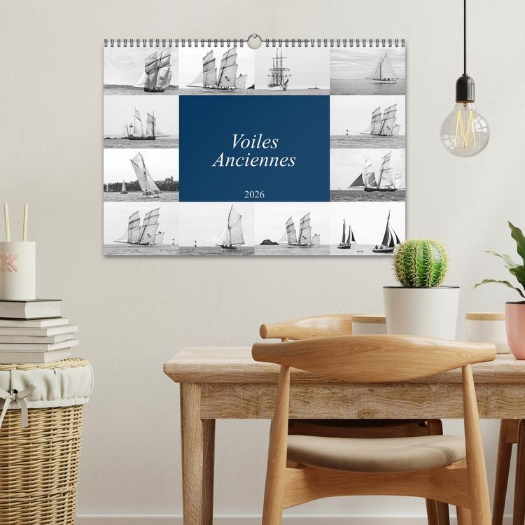 Produktbild: Voiles anciennes (Calendrier mural 2026 DIN A3 vertical), CALVENDO calendrier mensuel