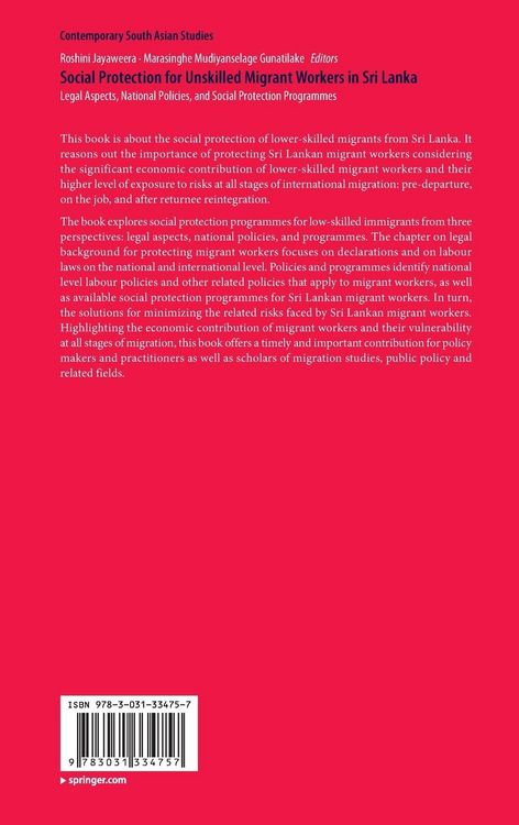 Produktbild: Social Protection for Unskilled Migrant Workers in Sri Lanka