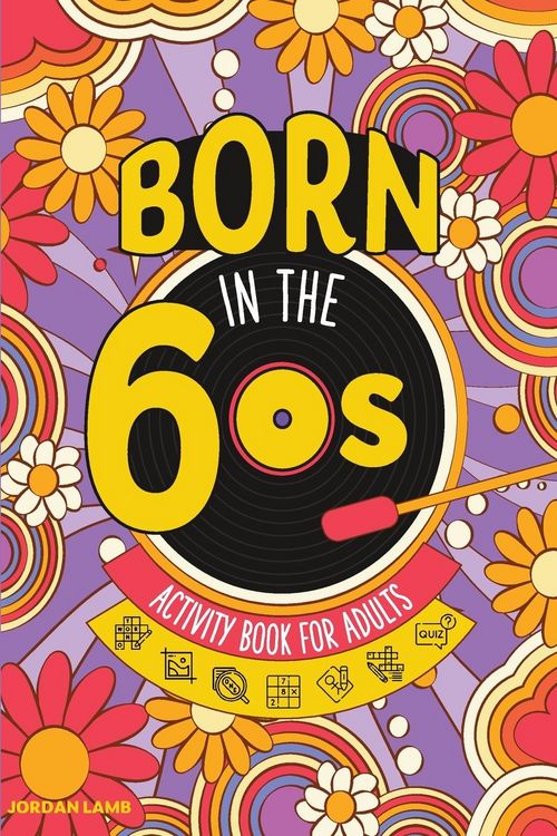 Produktbild: Born in the 60s Activity Book for Adults