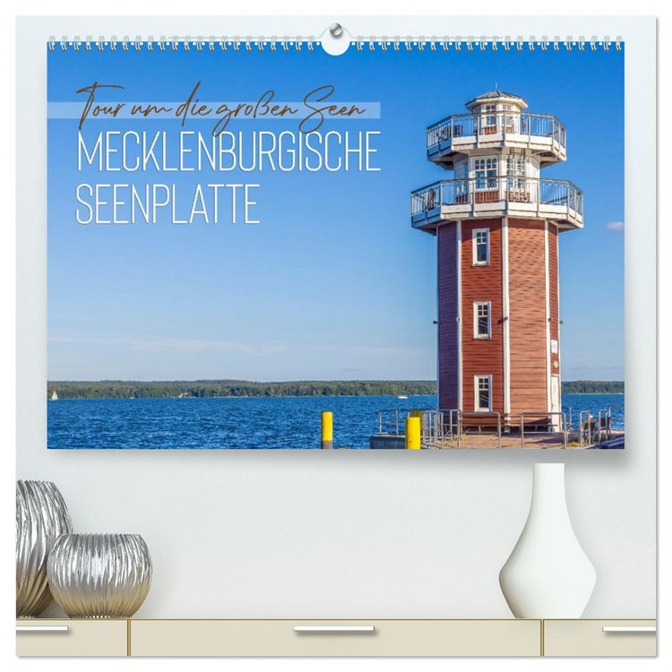 Produktbild: Tour um die gro&szlig;en Seen der Mecklenburgischen Seenplatte (hochwertiger Premium Wandkalender 2026 DIN A2 quer), Kunstdruck in Hochglanz