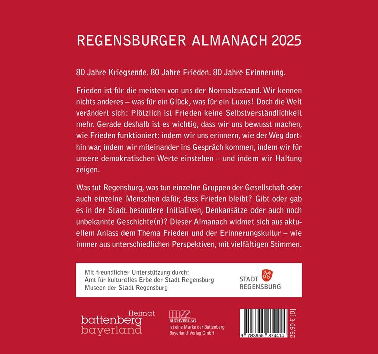 Produktbild: Regensburger Almanach 2025