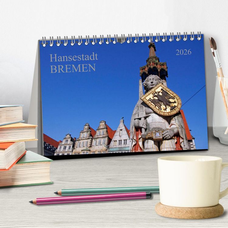 Produktbild: Hansestadt Bremen (Tischkalender 2026 DIN A5 quer), CALVENDO Monatskalender