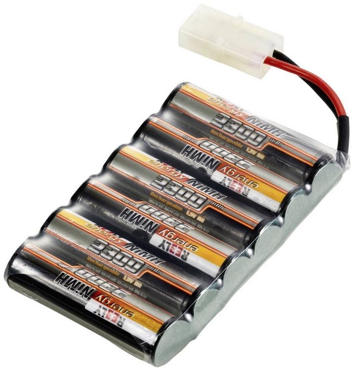 Reely Batterie réceptrice (NiMh) 4.8 V 2300 mAh Nombre de cellules: 4 LR6 ( AA) bloc fiche JR femelle - Electronic France