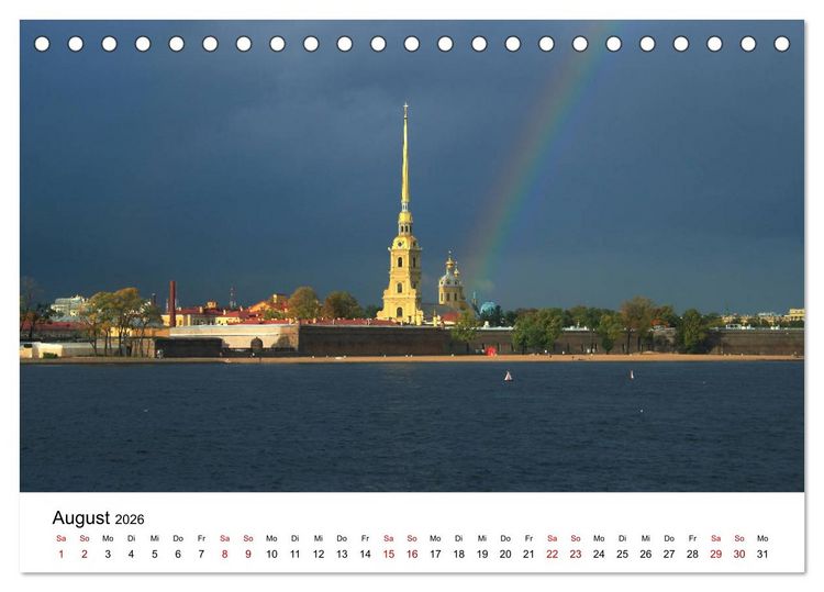 Produktbild: Goldenes Russland (Tischkalender 2026 DIN A5 quer), CALVENDO Monatskalender