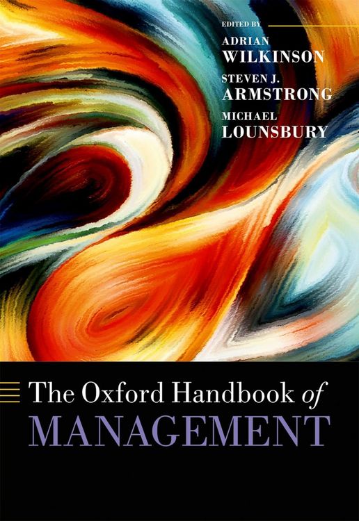 Produktbild: The Oxford Handbook of Management