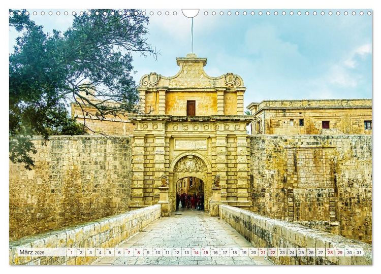 Produktbild: Malta, Comino & Gozo (Wandkalender 2026 DIN A3 quer), CALVENDO Monatskalender