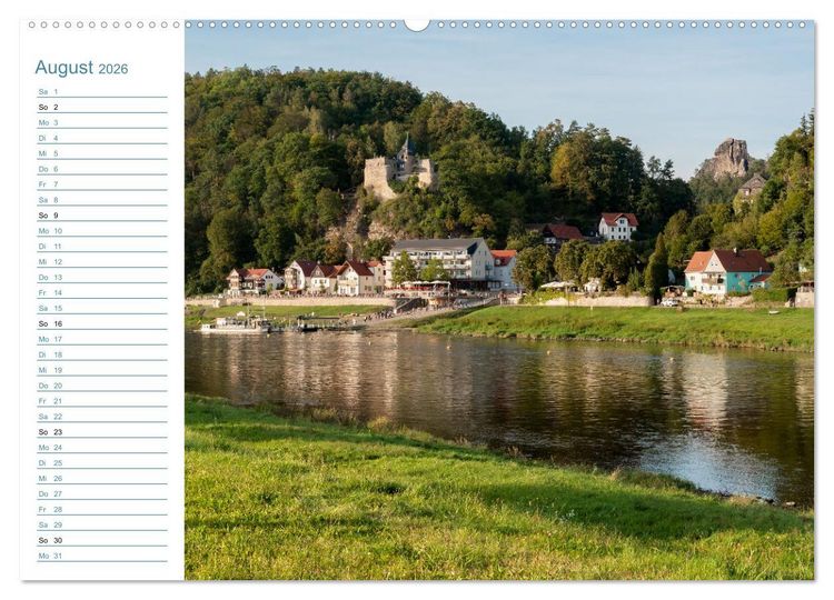 Produktbild: Lebensadern - Elbsandstein (Wandkalender 2026 DIN A2 quer), CALVENDO Monatskalender