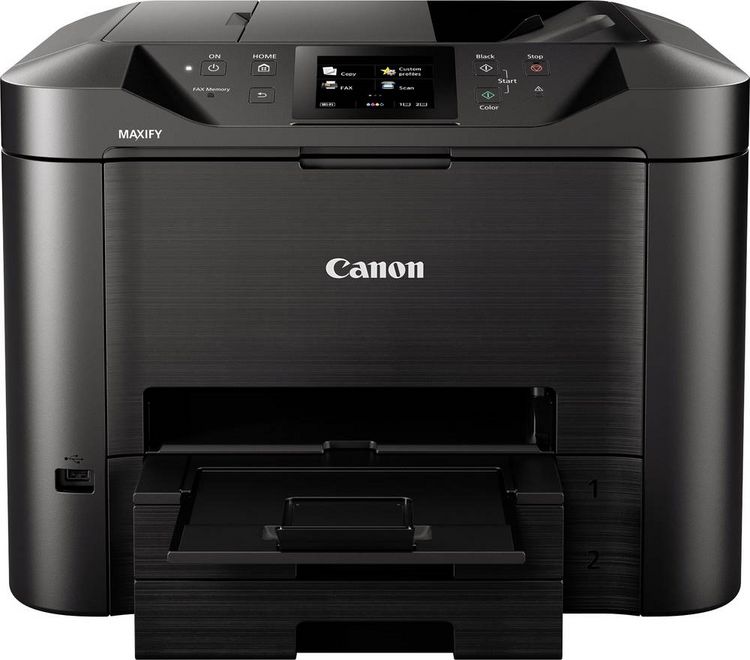 Produktbild: Canon Multifunktionsdrucker Tintenstrahl Farbe A4 Drucker, Scanner, Kopierer, Fax LAN, WLAN, Duplex, Duplex-ADF