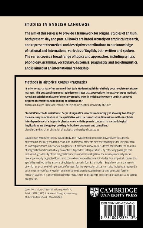 Produktbild: Methods in Historical Corpus Pragmatics
