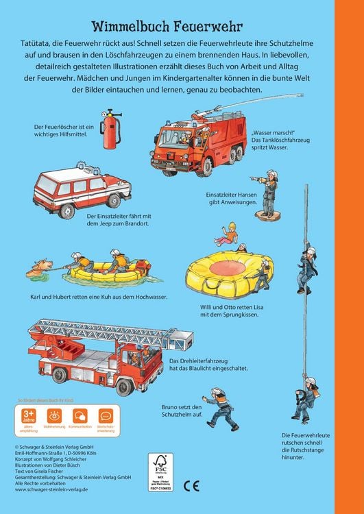Produktbild: Wimmelbuch Feuerwehr