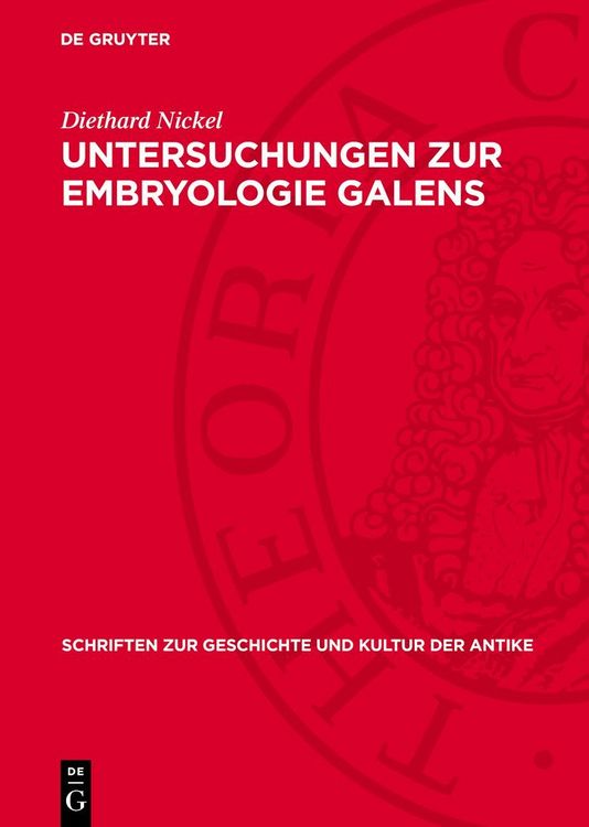 Produktbild: Untersuchungen zur Embryologie Galens