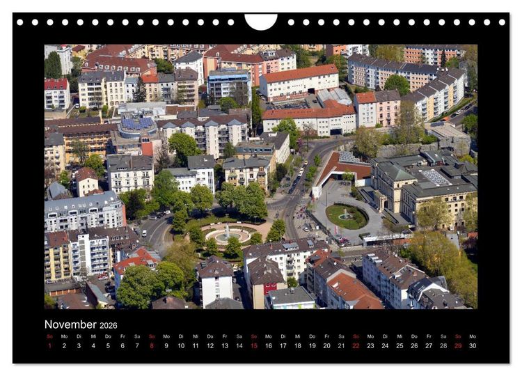 Produktbild: &uuml;ber den D&auml;chern von FRANKFURT (Wandkalender 2026 DIN A4 quer), CALVENDO Monatskalender