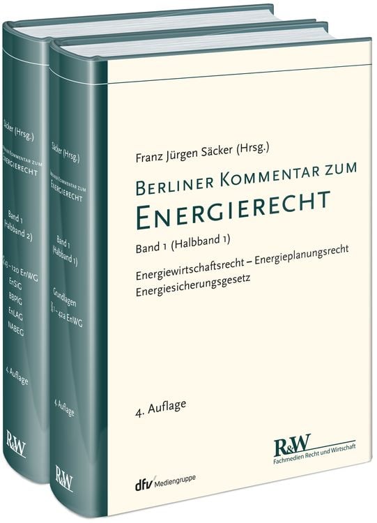 Produktbild: Berliner Kommentar zum Energierecht, Band 1 in 2 Teilb&auml;nden