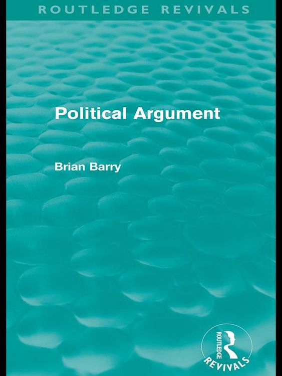 Produktbild: Political Argument (Routledge Revivals)