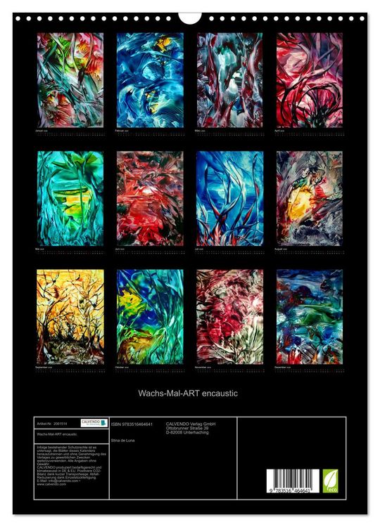 Produktbild: Wachs-Mal-ART encaustic (Wandkalender 2026 DIN A3 hoch), CALVENDO Monatskalender