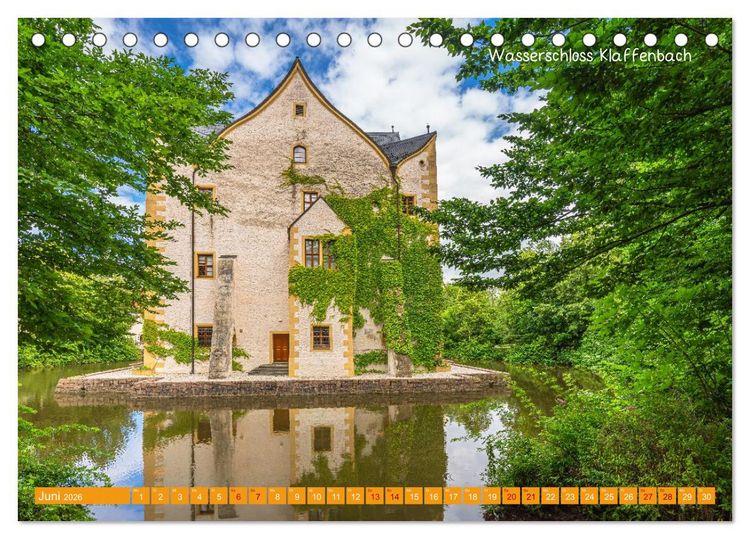 Produktbild: Mitteldeutschland - Landschaft und Kulturdenkmale (Tischkalender 2026 DIN A5 quer), CALVENDO Monatskalender
