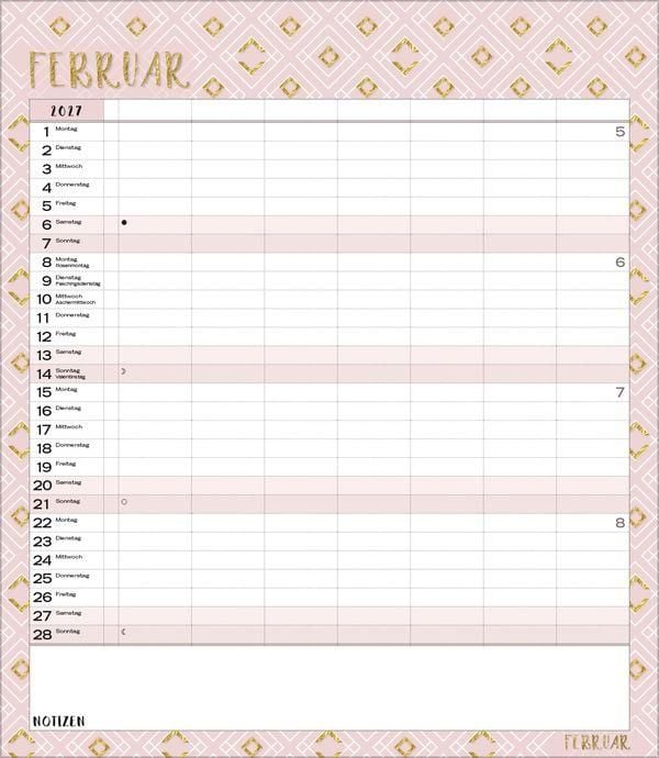 Produktbild: Multiplaner - Time for glamour 2027
