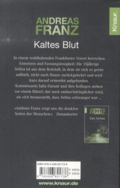 Produktbild: Kaltes Blut / Julia Durant Band 6