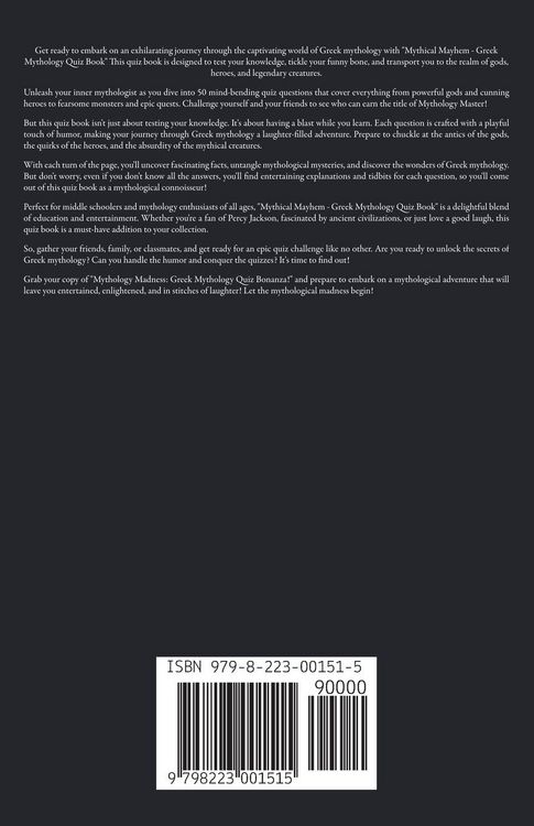 Produktbild: Greek Mythology Quiz Book