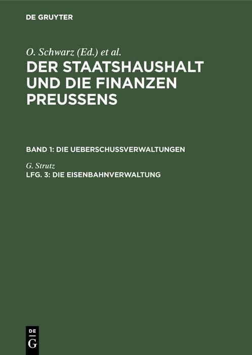 Produktbild: Die Eisenbahnverwaltung