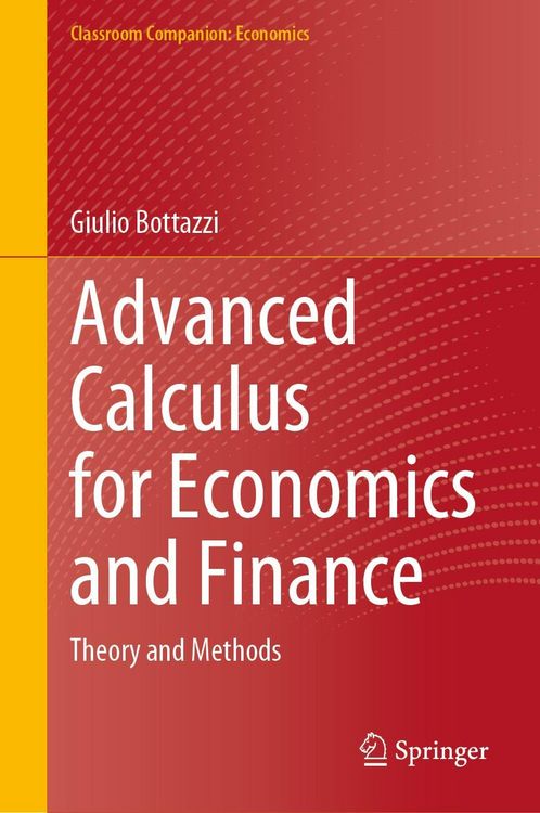 Produktbild: Advanced Calculus for Economics and Finance