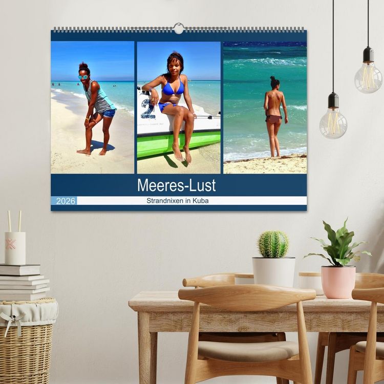 Produktbild: Meeres-Lust - Strandnixen in Kuba (Wandkalender 2026 DIN A2 quer), CALVENDO Monatskalender