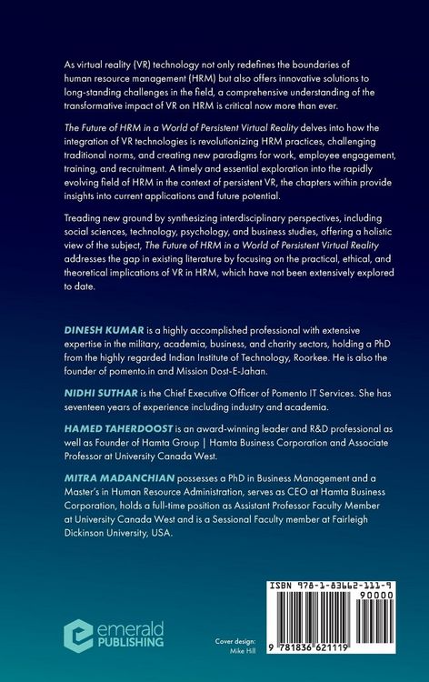 Produktbild: The Future of Hrm in a World of Persistent Virtual Reality