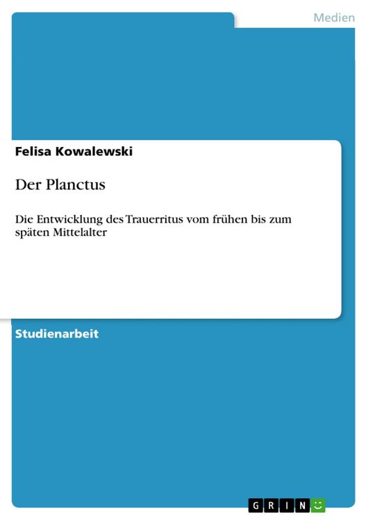 Produktbild: Der Planctus