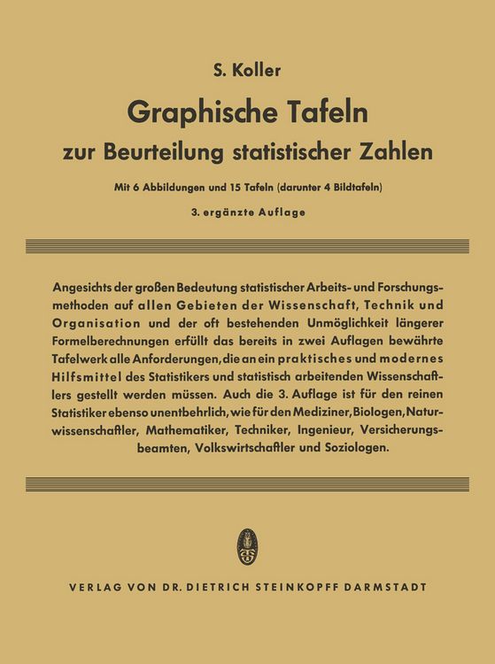 Produktbild: Graphische Tafeln zur Beurteilung statistischer Zahlen