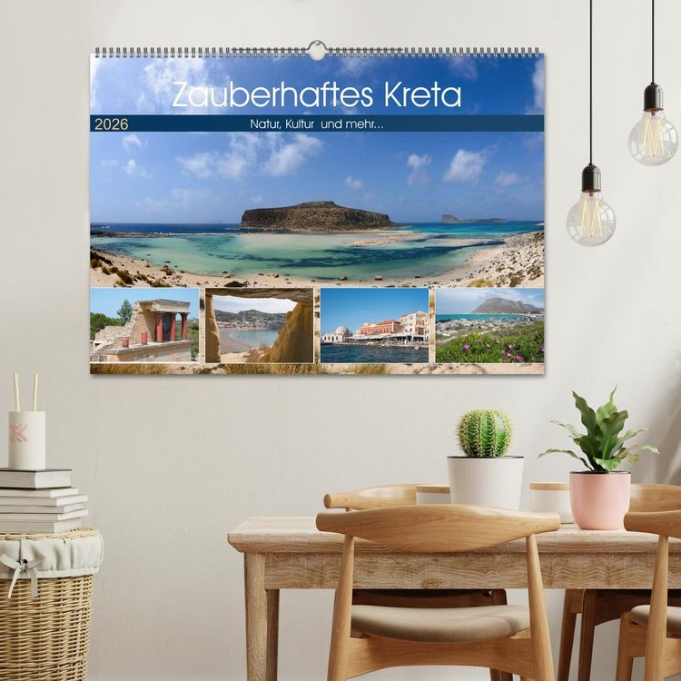 Produktbild: Zauberhaftes Kreta (Wandkalender 2026 DIN A2 quer), CALVENDO Monatskalender