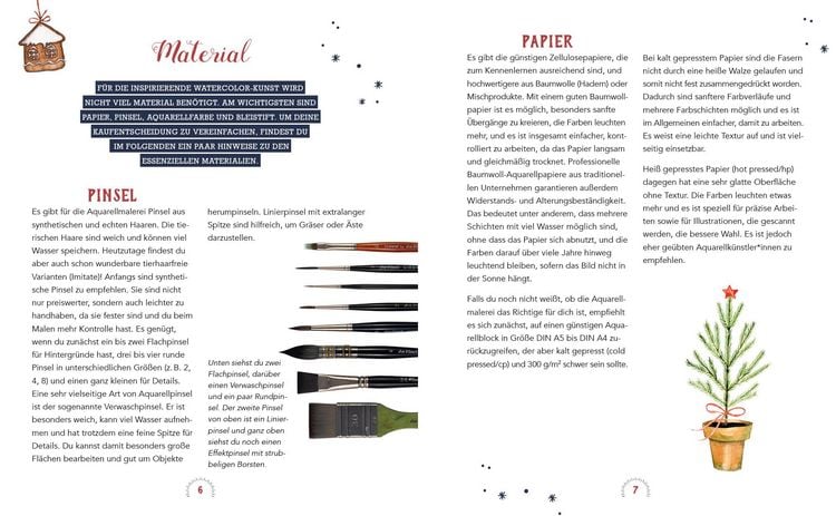 Produktbild: Mein Adventskalender-Buch: Winter-Watercolor-Land