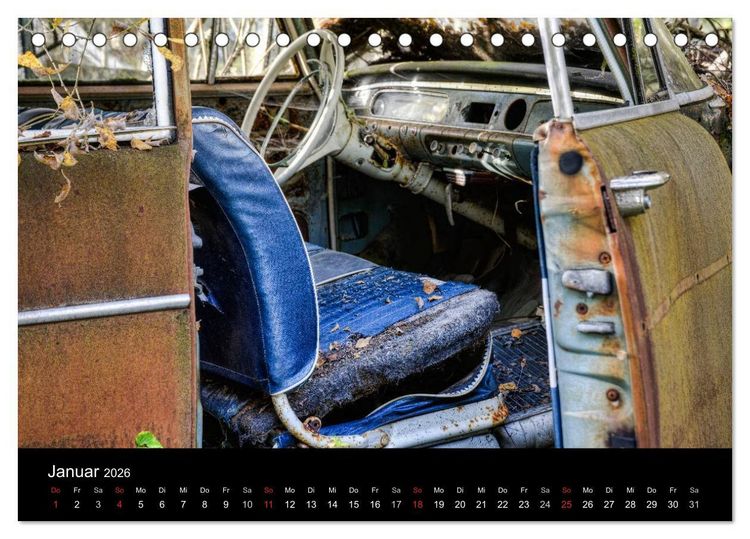 Produktbild: Autos, abgestellt und vergessen (Tischkalender 2026 DIN A5 quer), CALVENDO Monatskalender
