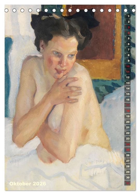 Produktbild: Leo Putz - Die Kunst der Sinnlichkeit (Tischkalender 2026 DIN A5 hoch), CALVENDO Monatskalender